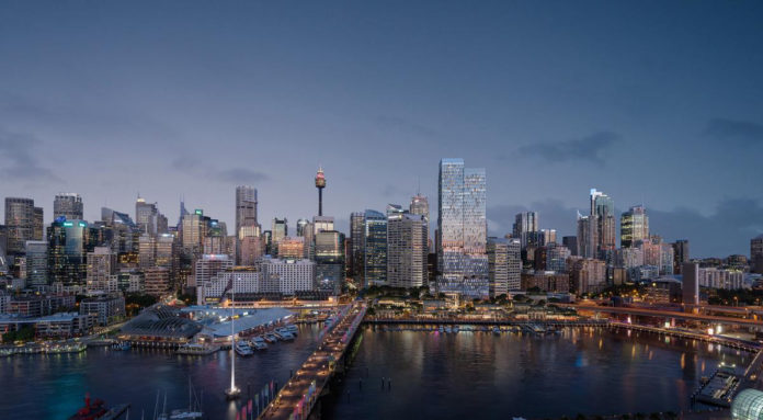 Henning Larsen Architects bag Cockle Bay Park i Sydney.