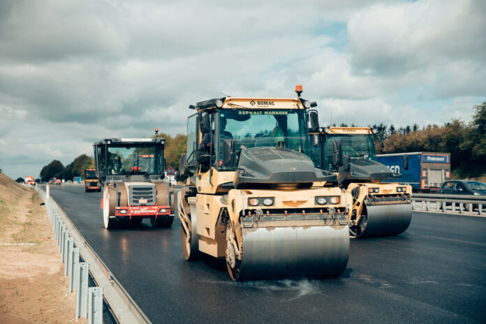 NCC lægger 57 kilometer klimavenlig asfalt på danske statsveje i 2022. Foto: PR.