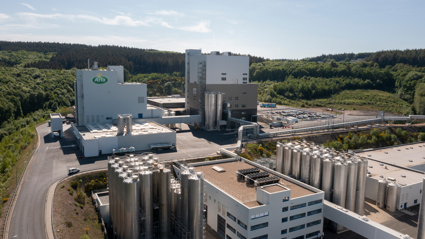Arla har udvidet koncernens fabriksanlæg i Pronsfeld i Tyskland. Foto: PR.