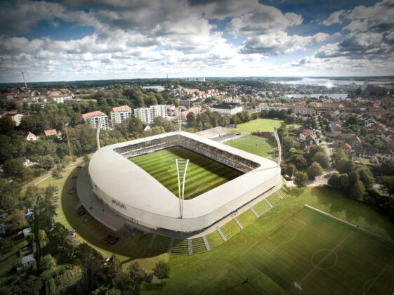 Forslaget til et nyt stadion i Kolding er tegnet af Sweco Architects (tidligere Årstiderne Arkitekter).