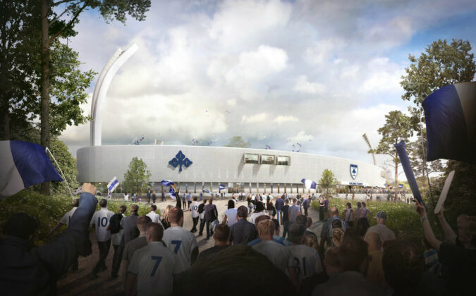 Forslaget til et nyt stadion i Kolding er tegnet af Sweco Architects (tidligere Årstiderne Arkitekter).