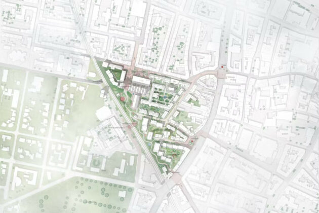 Her er planen for omdannelse af Sygehus Nord i Aalborg. Visualisering: Team SLA.
