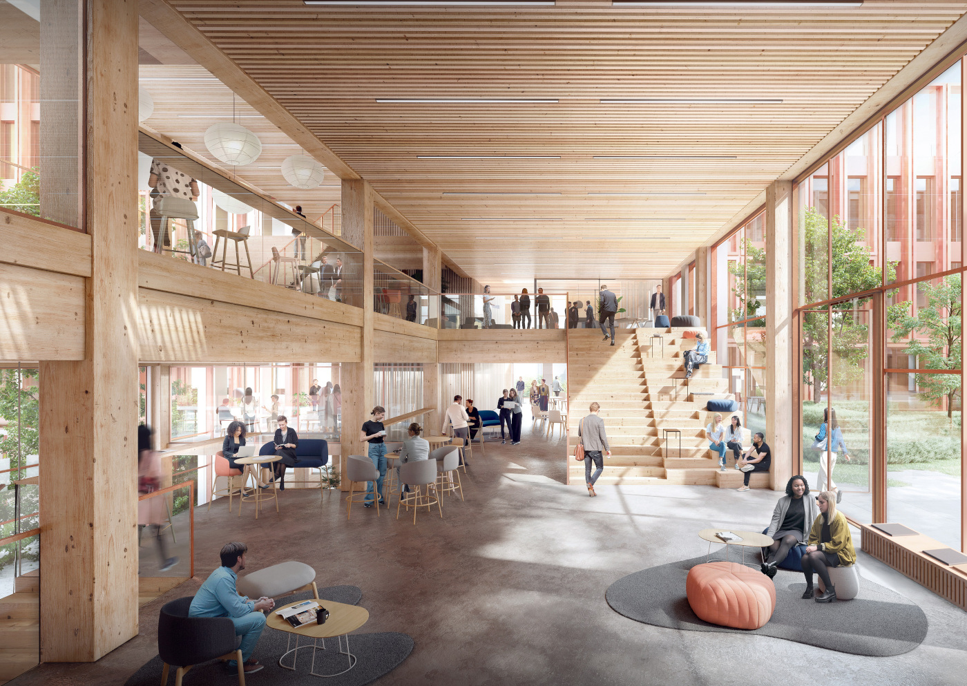 C.F. Møller Architects har i samarbejde med Moe tegnet Woodhub i Odense for Bygningsstyrelsen.