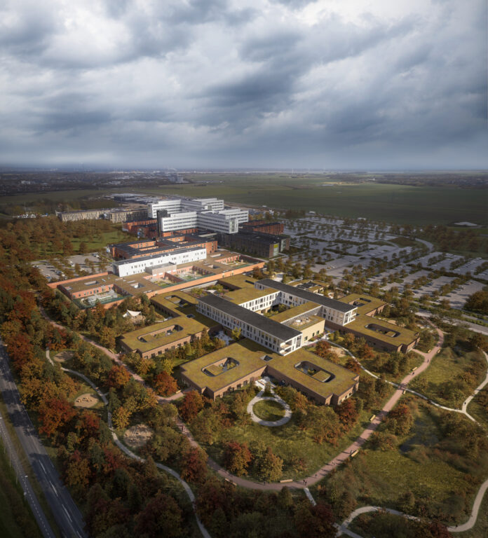 Velliv og A. Enggaard i aftale om nyt psykiatrisk hospital i Aalborg. Visualisering: Aart Architects.