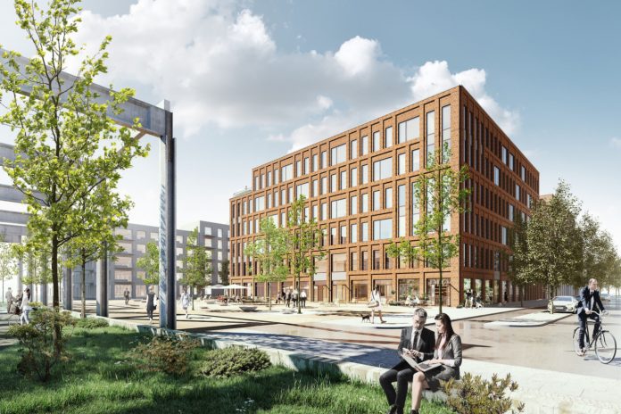 NREP køber Magnolia Hus på Grønttorvet i Valby af FB Grupen. Visualisering: Holscher Nordberg Architecture And Planning.