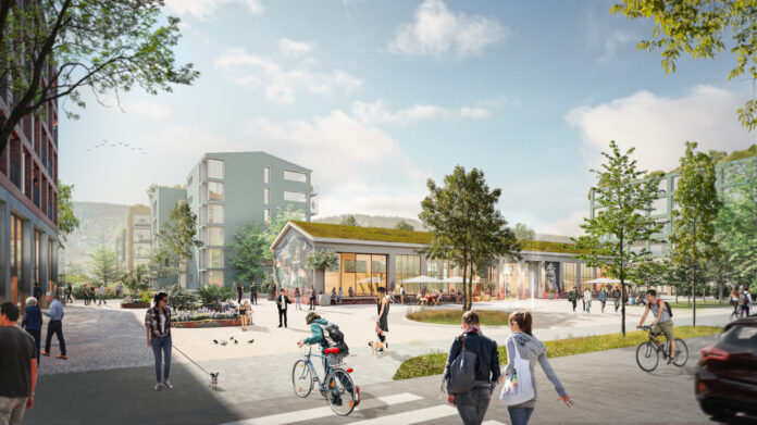Strømsø Park er et af projekterne som LINK Arkitektur arbejder med nu, og hvor ambitionen er at skabe en levende bydel i en grøn kontekst.