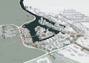 Vandkunsten og SLA vinder arkitektkonkurrence om Odense indre havn. A. Enggaard står bag udviklingen af området.